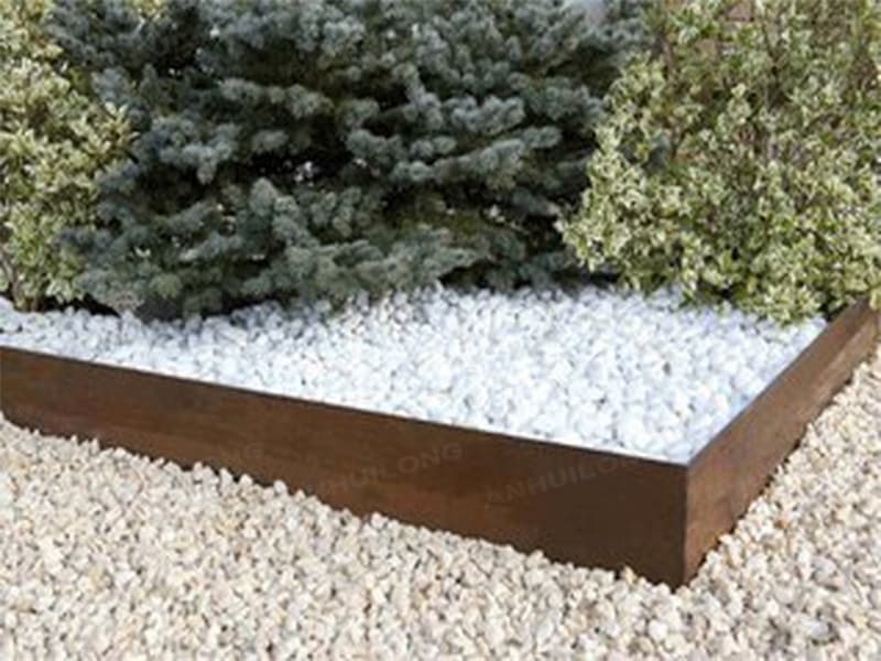 Modern corten steel edging For Garden Design